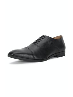 Louis Philippe - Mens Black Leather Formal Oxfords