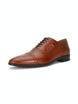 Louis Philippe - Mens Brown Leather Formal Brogues