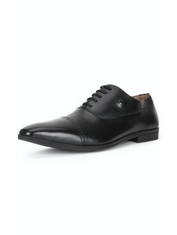 Louis Philippe - Mens Black Leather Formal Oxfords