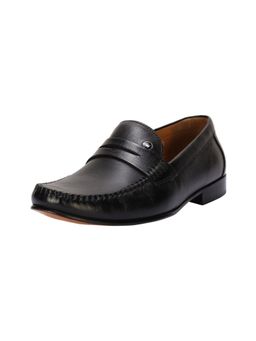 Louis Philippe - Mens Formal Black Loafers