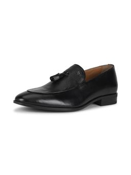 Louis Philippe - Mens Black Leather Moccasins