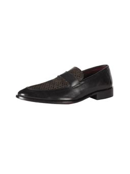Louis Philippe - Mens Black Loafers