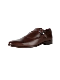 Louis Philippe - Mens Brown Monk Straps