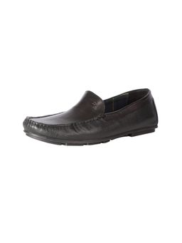 Peter England - Mens Black Loafers