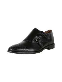 Van Heusen - Mens Black Formal Monk Straps