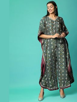 Ishnya - Alloy - Galactic Green Butterfly Jumpsuit