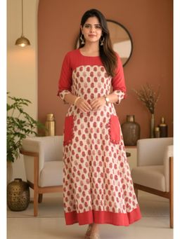 Ishnya - Alloy- Red Printed Jumpsuit