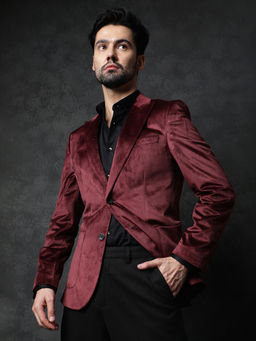 Rare Rabbit - Mazey Maroon Blazer