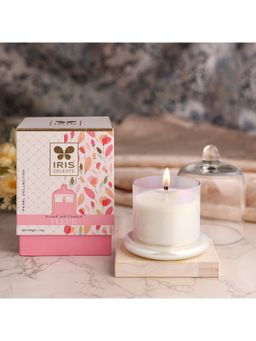 Iris - Celeste Bell Jar Candle Fragrance Fleur, 113G 4Oz Pearl Collection