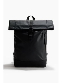 H&M - Men Black Roll-top backpack