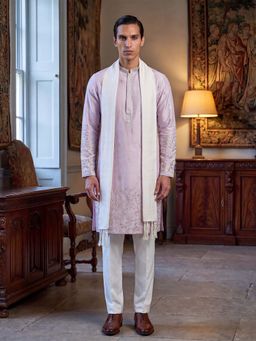 ETHNIC BAY - Lavender Floral Regular Kurta with Pant and Dupatta