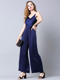 RSVP by Nykaa Fashion - Navy Blue Dont Dull My Shine Jumpsuit
