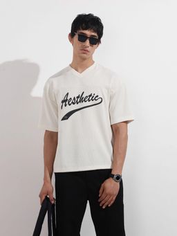 The Indian Garage Co - Men White Typography T-Shirt