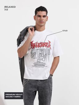 The Indian Garage Co - Men White Graphic T-Shirt