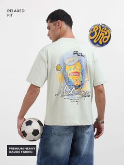 The Indian Garage Co - Men Green Graphic T-Shirt