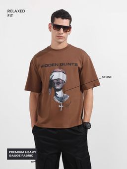 The Indian Garage Co - Men Brown Graphic T-Shirt