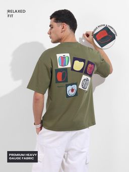 The Indian Garage Co - Men Green Graphic T-Shirt