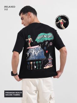 The Indian Garage Co - Men Black Graphic T-Shirt