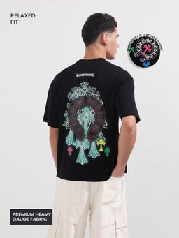 The Indian Garage Co - Men Black Graphic T-Shirt
