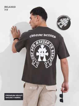 The Indian Garage Co - Men Black Typography T-Shirt
