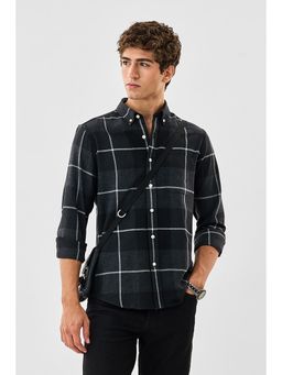 Snitch - Men Black Checks Shirt