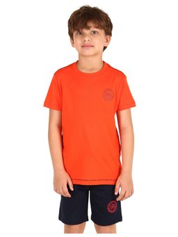 U.S. POLO ASSN. - Boys Solid Cotton T-shirt Orange