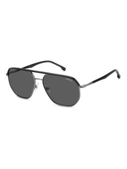 CARRERA - 205788 Grey Square Double Bridge Men Sunglasses (59)