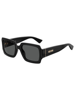 Moschino - Black Carbon Fiber UV Protection Full Rim Wayfarers Sunglasses (53)