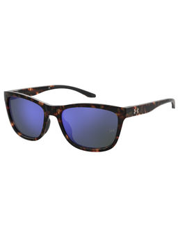 Under Armour - Multilayer Violet Carbon Fiber UV Protection Full Rim Cat-Eye Sunglasses (55)