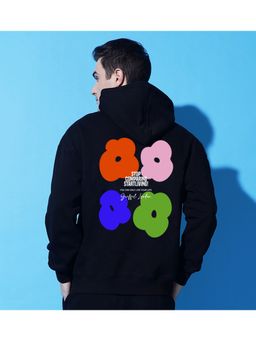 Griffel - Men Black Winter Wear Oversized Cotton Fleece Hoodie