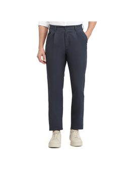 ColorPlus - Regular Fit Solid Piece Dyed Blue Trousers