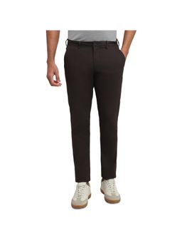 ColorPlus - Slim Fit Brown Trousers