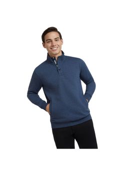 ColorPlus - Navy Blue Regular Fit Sweatshirt