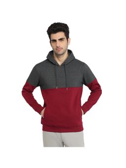 ColorPlus - Dark Maroon Regular Fit Hoodie