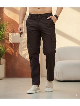 RIGO - Men Straight Fit Cargo Brown Pant