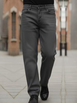 RIGO - Men Grey Solid Straight Fit Jeans