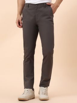 Cantabil - Casual Regular Fit Grey Trousers
