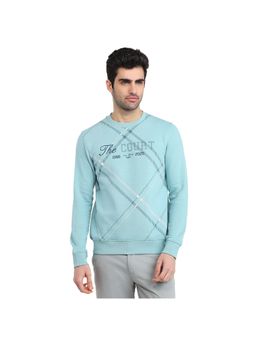Park Avenue - Slim Fit Medium Blue Sweatshirt