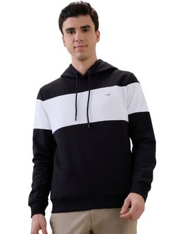 Park Avenue - Men Black Slim Fit Solid Hoodie