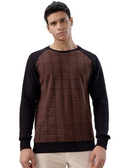 Park Avenue - Slim Fit Dark Brown Sweatshirt