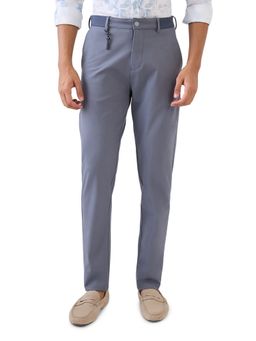 Park Avenue - Men Commutech Fit Casual Grey Trousers