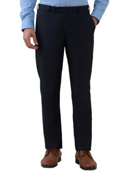 Park Avenue - Men Slim Fit Blue Trousers