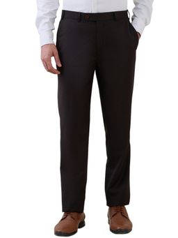 Park Avenue - Men Slim Fit Brown Trousers