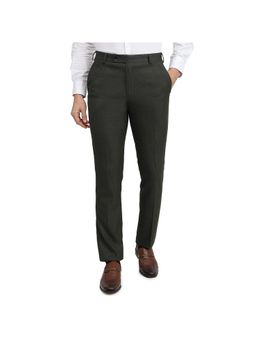 Park Avenue - Regular Fit Green Trousers