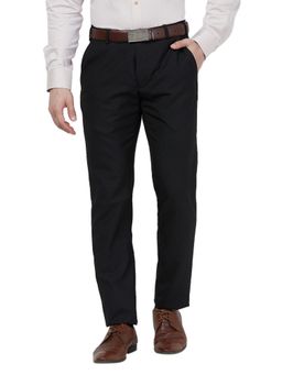 Raymond - Slim Fit Black Trousers
