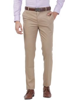 Raymond - Slim Fit Medium Brown Trousers