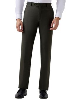 Raymond - Contemporary Fit Green Trousers