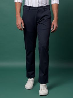 CRIMSOUNE CLUB - Men'S Knitted Navy Blue Trousers