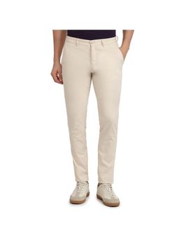 Parx - Low Rise Tapered Fit Beige Trousers