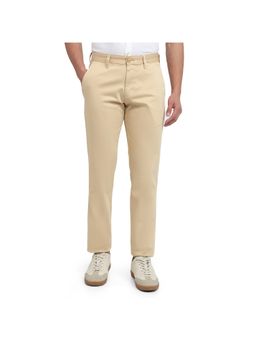 Parx - Low Rise Tapered Fit Khaki Trousers